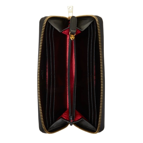 LOVE MOSCHINO Portafogli Pu Nero Zip Around Wallet - Picture 4 of 10